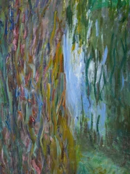 Trauerweide und der Seerosenteich, 1916-19 (Detail)